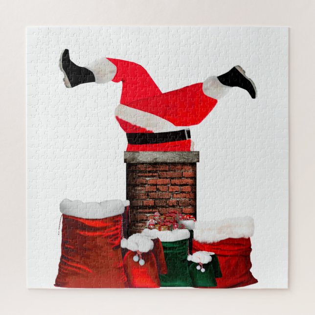 Fester Weihnachtsmann-Puzzle Puzzle (Vertikal)