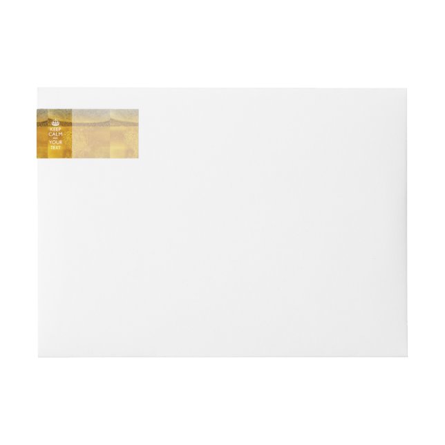 Festes Bier BEHALTE CALM und Ihren kreativen Text (Vorderseite)