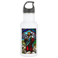 Festes Bild von Jesus und Lämmern