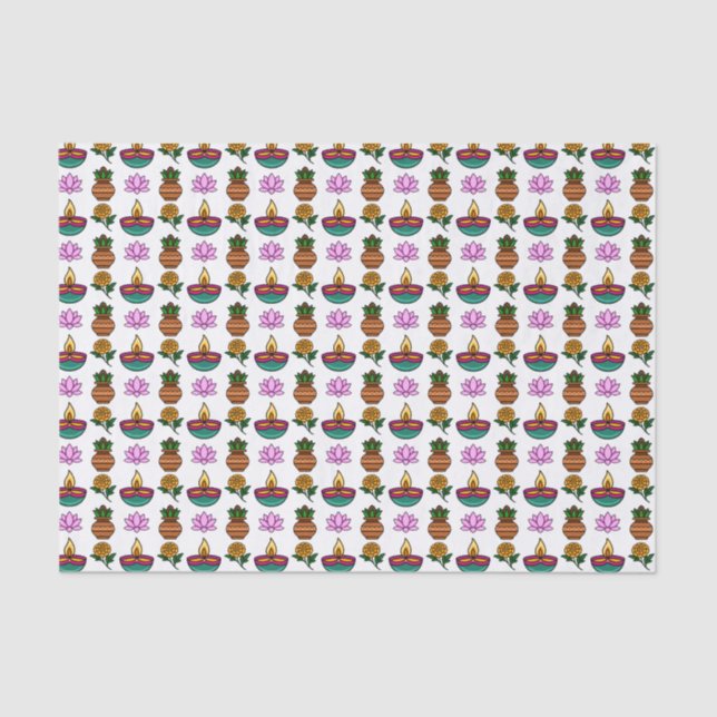 Festes Diwali Packpapier Seidenpapier (Vorderseite)