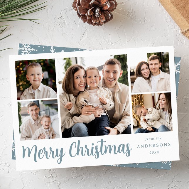 Festes Drehbuch 5 FotoCollage Feiertagskarte (Von Creator hochgeladen)