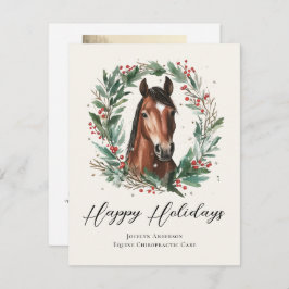 Festes Foto für Reitunternehmen Feiertagskarte
