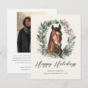 Festes Foto für Reitunternehmen Feiertagskarte