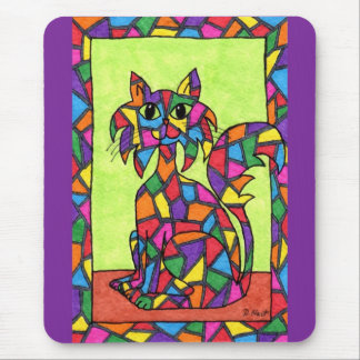 Festes Glas Kitty Mousepad
