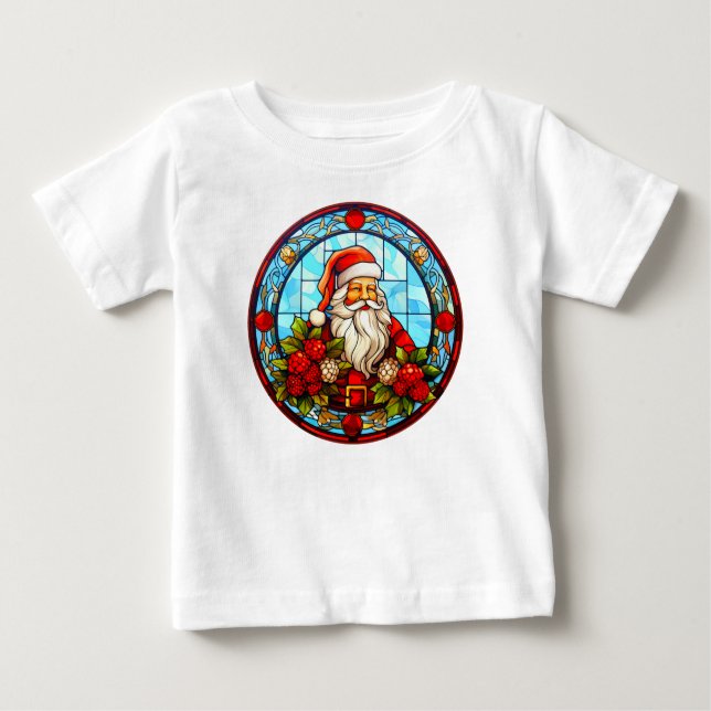 Festes Glas Weihnachtsschmuck-67672 Baby T-shirt (Vorderseite)