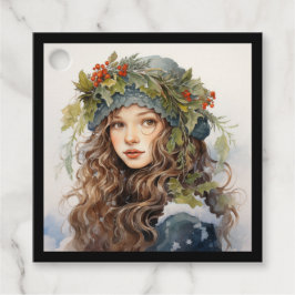 festes Mädchen Geschenkanhänger