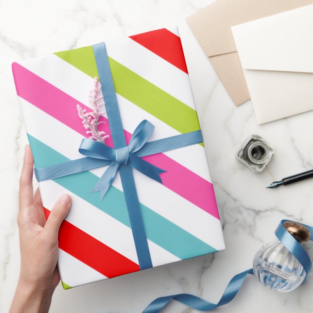 Festes Muster - Retro-Urlaubsmuster Geschenkpapier (Schenken)