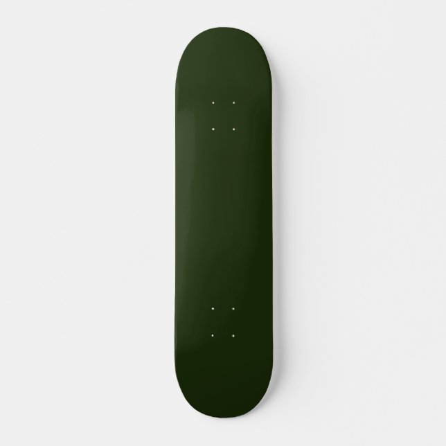 Festes Waldgrün Skateboard (Vorne)