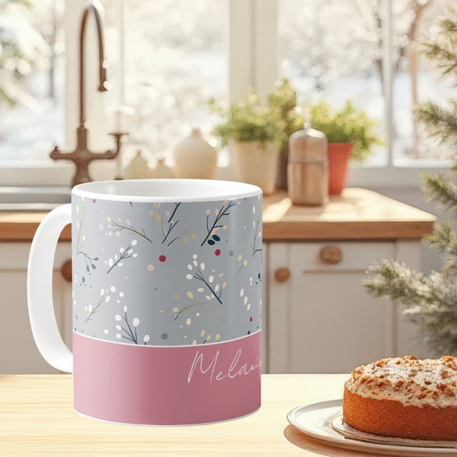 Festes Weihnachtsmuster für Wasserfarben Kaffeetasse (Von Creator hochgeladen)