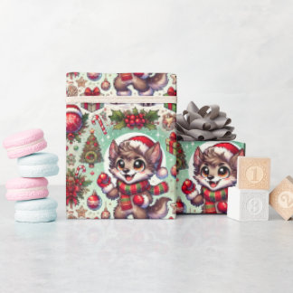 Festes Wolfman Wrapping Paper Geschenkpapier