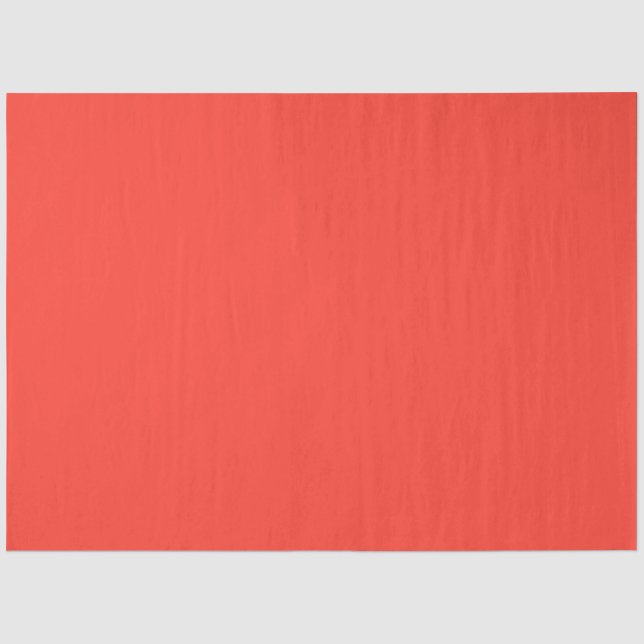 Festes Zimt hell rot Seidenpapier (Vorderseite)