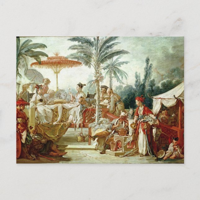 Festessen des chinesischen Kaisers Postkarte (Vorderseite)