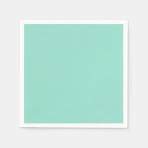 Festfarbenes Beach Glass schlichte Aqua-Grünminze Serviette