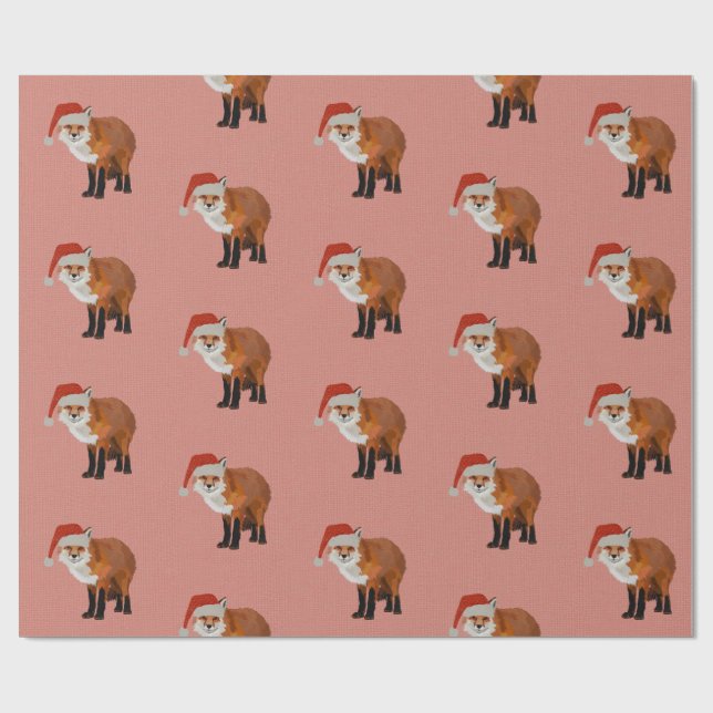 FESTFOX PINK Wrapping Paper Geschenkpapier (Flach)