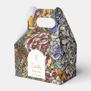 Festgehaltenes Glas Christening Taufe Gefallen Geschenkschachtel