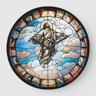 Festgehaltenes Glas Jesus Design Uhr