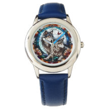 Festgehaltenes Glas Look Wolf Pair