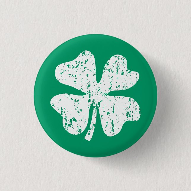 Festgelegte Tasten des Kleeblatts St Patricks Day  Button (Vorderseite)