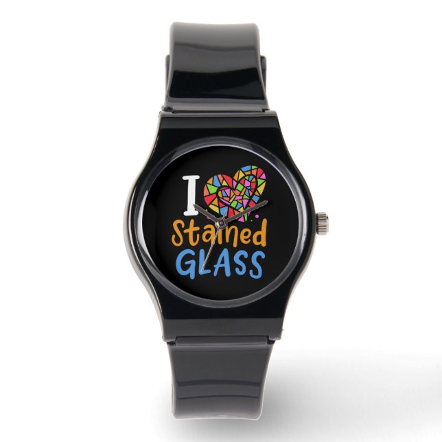 Festgelegter Glaskünstler Armbanduhr (Vorderseite)