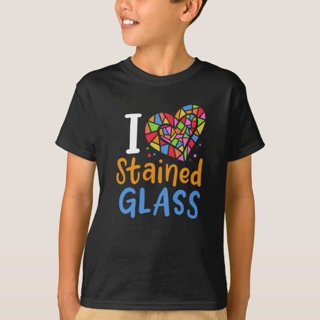 Festgelegter Glaskünstler T-Shirt (Vorderseite)