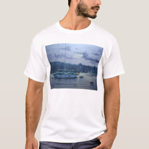 Festgemachter später Nachmittag der Yachten T-Shirt