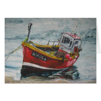 Festgemachtes Fischerboot