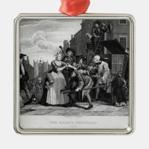 Festgenommen für Schulden, Platte V Silbernes Ornament