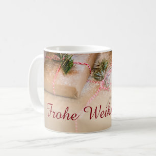 Festgeschenke als Weihnachtsmotiv Kaffeetasse