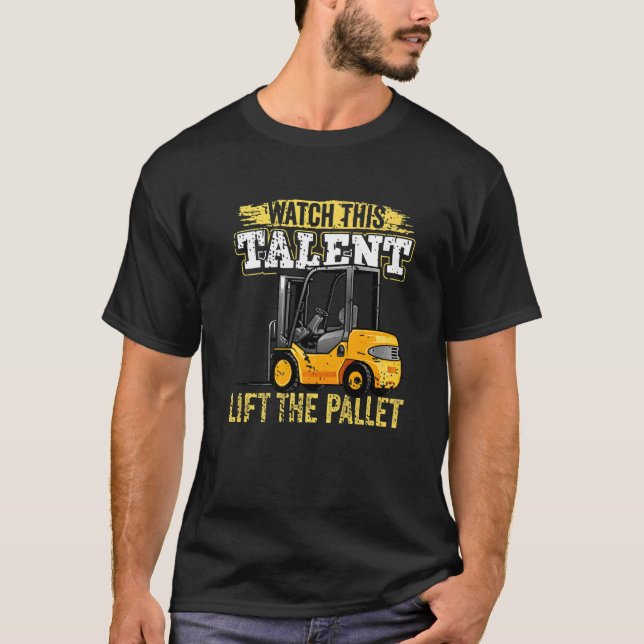 Festgestellter Gabelstapler T-Shirt (Vorderseite)