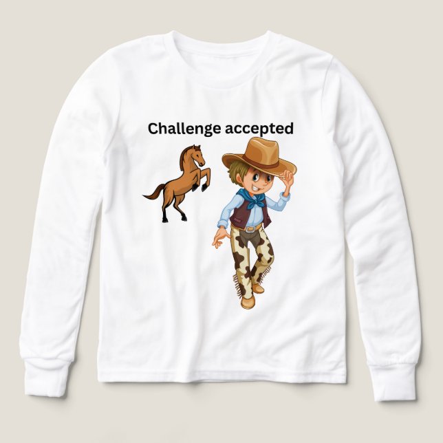 Festgestellter junger Cowboy (Design Vorderseite)