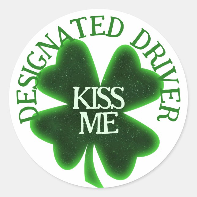 Festgestellter St. Patrick's Day Runder Aufkleber (Vorderseite)