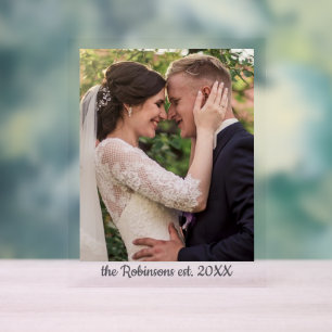 Festgestelltes Datum Personalisiertes Foto der Hoc Acrylschild