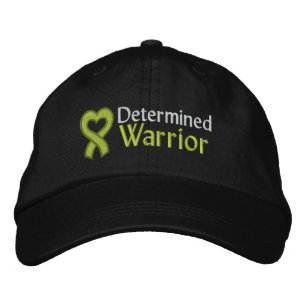 Festgestelltes Warrior - Lymphom Bestickte Kappe