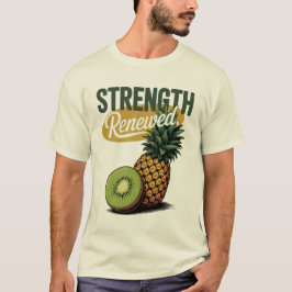 Festigkeit Erneuerte Ananas Kiwi Retro Shirt