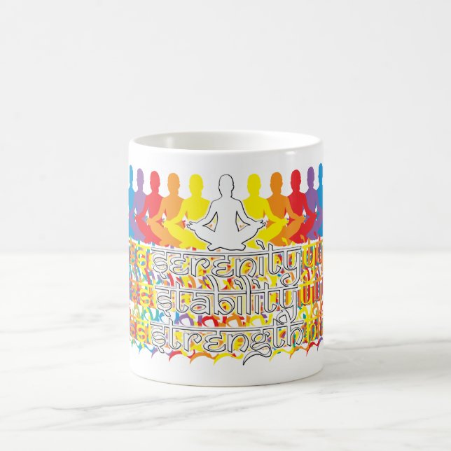Festigkeit Stabilität Festigkeit Regenbogen Intent Kaffeetasse (Mittel)