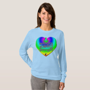 Festigkeit Stabilität Serenity Rainbow Heart T - S T-Shirt