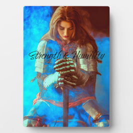 Festigkeit und Bescheidenheit Fotoplatte