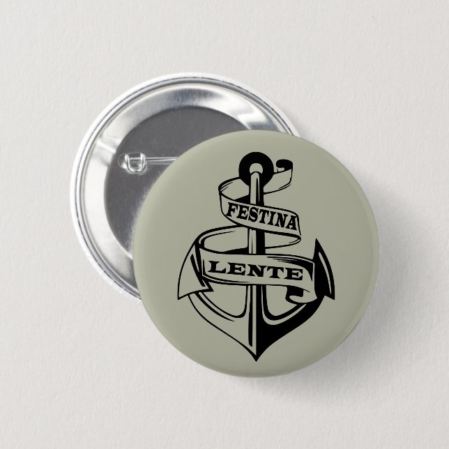 Festina lente button (Vorne & Hinten)