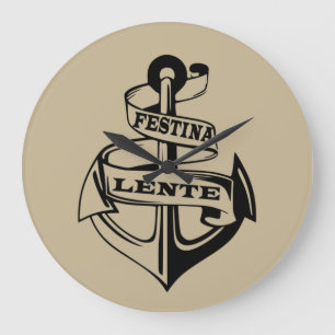 Festina lente große wanduhr