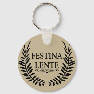 Festina lente schlüsselanhänger