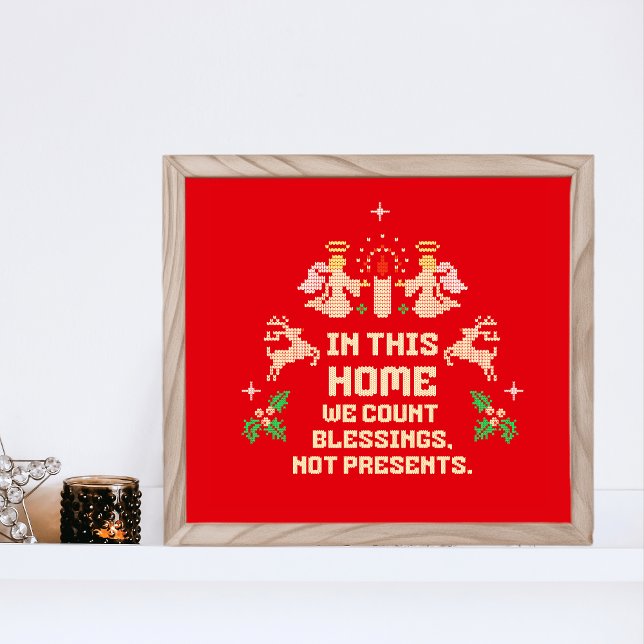 Festiv "In dieser Zuhause zählen wir Segnungen" Poster (Von Creator hochgeladen)