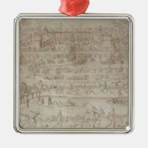 Festival am Chateau d'Anet Ornament Aus Metall