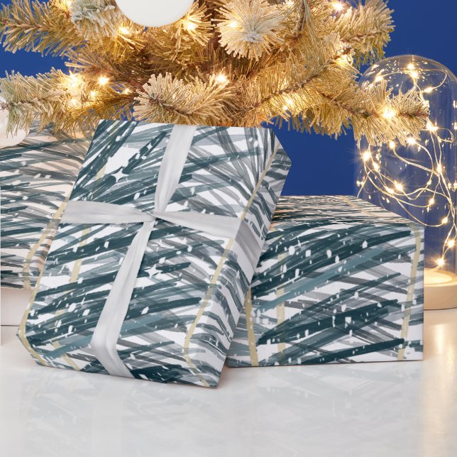 Festival Aquarell Blätter Geschenkpapier (Feiertage)