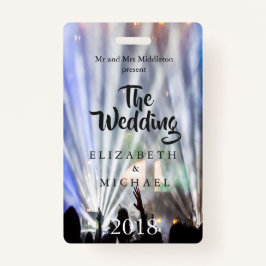 Festival Bright Lights Fun Hochzeit Einladung Ausweis