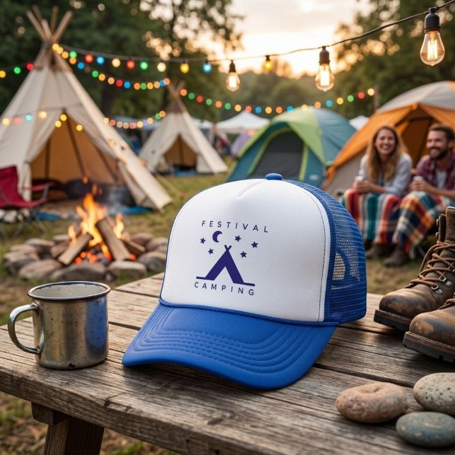 Festival-Camping  Truckerkappe (AI Modified )