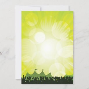 Festival Crowd Einladungen