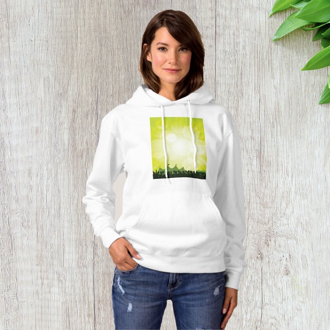 Festival Crowd Womens Hoodie (Von Creator hochgeladen)