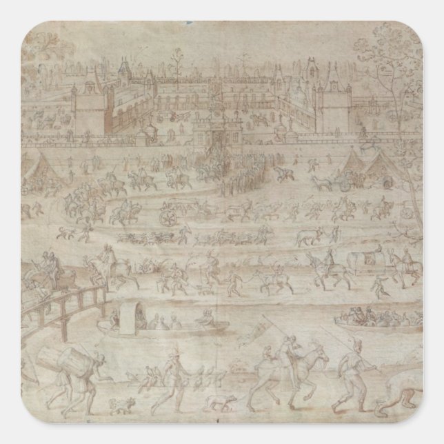 Festival del film Locarno Quadratischer Aufkleber (Vorderseite)