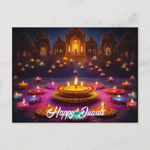 Festival der Lichter: Diwali Feiern Postkarte