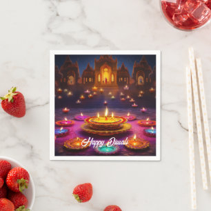Festival der Lichter: Diwali Feiern Serviette